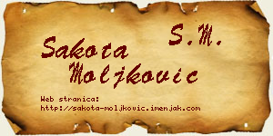 Šakota Moljković vizit kartica